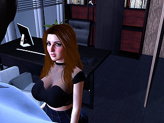 Hot secretary nailed by big black cock