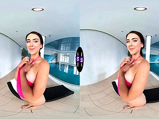 Vixi Rafi puts on a cheeky spa striptease for the hidden cam