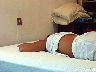 Homemade blowjob from chubby slut