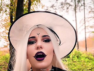 Suzie Sparklez - Horny Witch Pissing And Tasting Urine In The Dark Forest