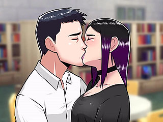 Dawn of Malice: shy girl, big cock blowjob in the college library ep 24