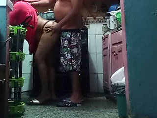 My mother-in-law was in the kitchen making food and he came in and fucked her doggy style.