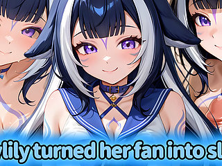 Shylily makes you switch from her fan to her loyal servant (Dildo JOI)