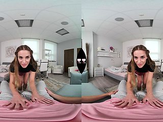 Nasty gf Eveline Dellai will play with your dick