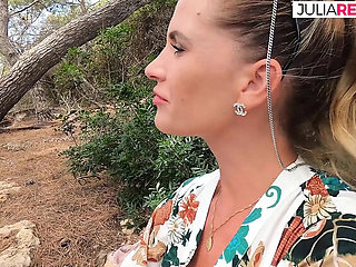 Horny MILF Jean Pallett rides hard dick and sucks cum in car