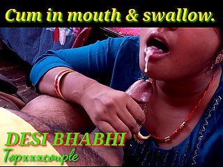 Indian Cum in Mouth & Swallow