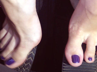 Barefoot Revving in Puma Sneakers