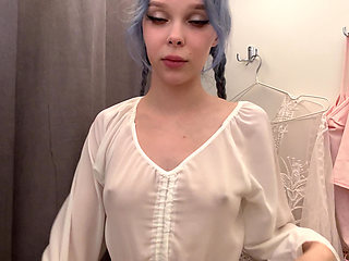 Can You See My Hard Nipples Right Through This Sheer Top?