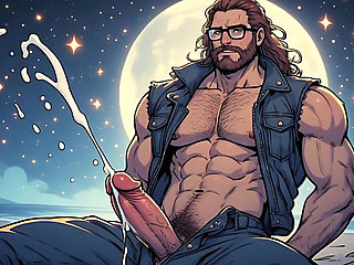 Handsome Hunks Night Beach (ai)