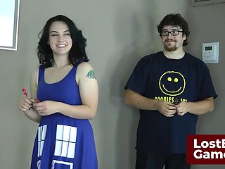 With a tattoo of comedy and tragedy masks they play Strip Darts by LostBetsGames: Porn