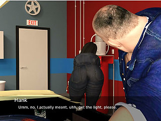 Project Hotwife - Gameplay - Roleplay - No Sex- Just Teasing - Merry Wearing Car Mechanic Dress and Teases Mechanic
