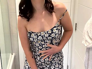 Small titted brunette amateur anal nailed at home