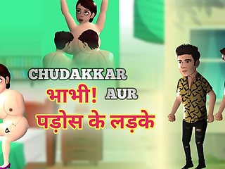 Hot Indian Bhabhi Takes Two Big Cocks in Her Holes - Hardcore Threesome DP - Part 2