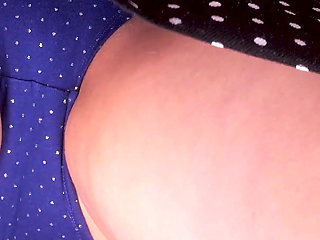 134- so You Caught Me Under My Skirt! Do You Like My Wide Hips and Rhinestone Panties?