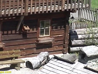 Rough threesome anal leather pants orgy