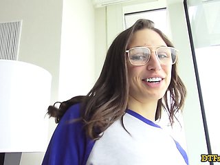 Abella Danger's juicy butt takes a hard pounding in a hotel room