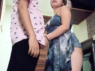 Asian Stepsister Aria Lush Seduced - Huge Tits & Big Ass Doggy Style Fuck Almost Caught