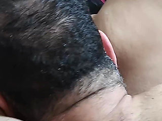 A Saudi Man Licks His Wife's Big Pussy Before Fucking Her