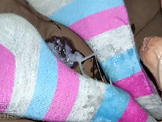 My Stepsister Helped Me Cum on Her Feet in Cute Socks