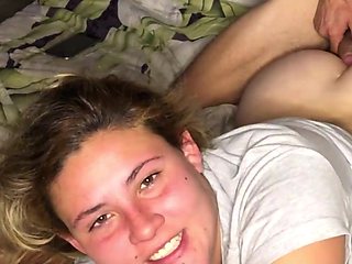 Cute Blonde got fucked in her anal hole for the first time