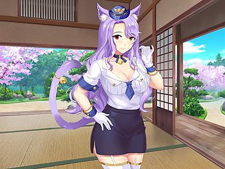 Kiara's wild My Ara Ara adventure episode with a neko girl