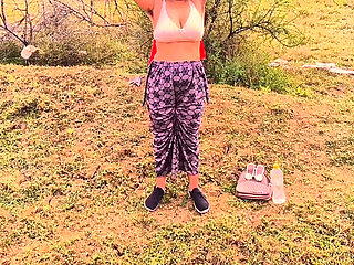 Village Indian aunty Fucked at field by his nephew Hot Desi HD Sex video