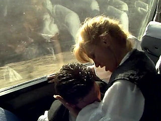 This French Babe Got Anal Fucked in Bus