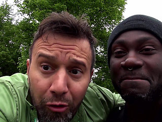 Black Monster Cock Destroys Two Wet Sluts in the Park