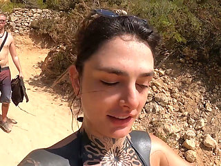 Hiking Got Too Hot! Dread Hot Gets Fucked Public by the Sea