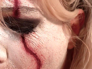 Horny Clown Sucks & Foot-milks Every Drop of Cum