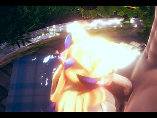 Lol Hentai - Ahri and Syra Threesome with Amazing Sex - Japanese Asian Manga Anime Film Game Porn