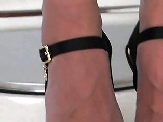 Lola’s Nylon Tease in Heels