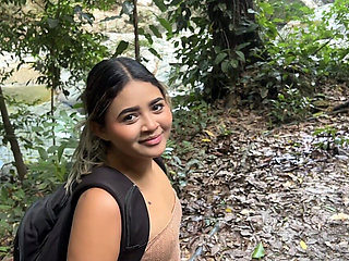 Stepsister Rides My Cock in a River in the Colombian Jungle