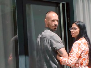 Big boobs realtor gal is going to get fucked on a couch