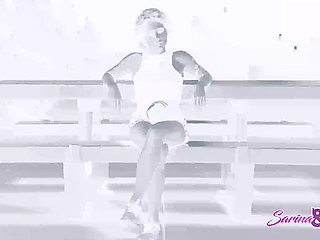 Dainty Nyxi Leon and Sarina Havok at gangbang trailer