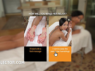 Hot Foot Rubdown with Sexy Client  Lia Lin