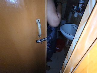 My Stepsister Was Taking a Shower with the Door Open and I Was Peeking in