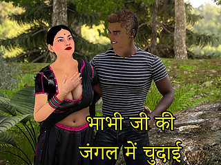 Devar Catches Indian Desi Bhabhi Fucking Her Boyfriend in the Jungle Then She Satisfies Both of Them