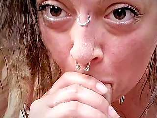 Rough Sloppy Deepthroat Until Her Throat Was Filled with Cum - Agata Is a Real Amateur Cock Worshipping Slut!