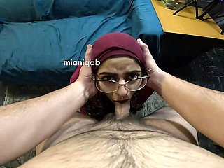 Mia Niqab Sucks Big Cock - Deep Throat & Cum in Mouth Compilation