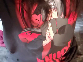 Yumiko Trans Wearing Her Favorite Itachi Anime Shirt