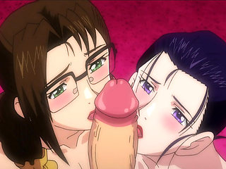 Lovely Ladies Kiss And Caress In An Attempt To Entice Nobuo In a Threesome