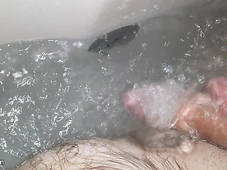 Fucking a Hot Tub Water Jet - Soloxman