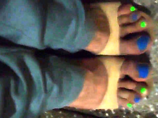 Sexy feet in wedge