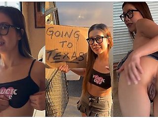 Asian Milf Gets Fucked By White Man In A Campervan For A Free Ride To Texas