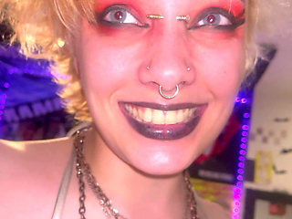 Mouth Tour Goth Girl Uvula Tonsils Teeth Tongue
