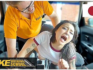 Rae Lil Black Takes The Instructors Big Cock In Her Tight Japanese Pussy