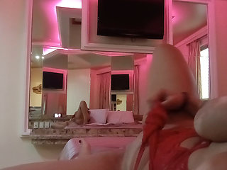 I touched my pussy, ass, and tits during a hot video call with my stepson. I had an orgasm when I put my finger in my ass.