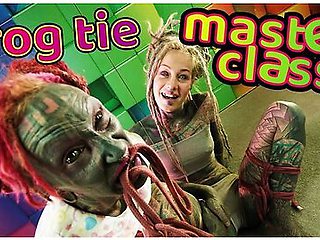 How To Bondage - Frog Tie Tutorial - Shibari Workshop With Petite Blonde