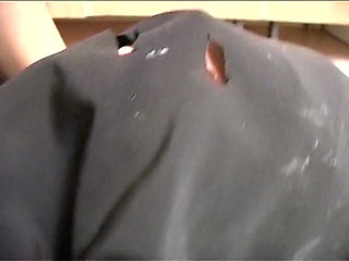Dirty fetish game with teen brunette